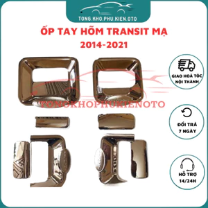 Bộ ốp tay, hõm xe Ford Transit 2014-2021mạ crom cao cấp