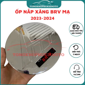 Ốp nắp xăng xe Honda BRV 2023- 2025 Mẫu Mạ Crom Cao Cấp chống xước bảo vệ,trang trí xe