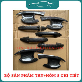 Ốp tay nắm, Ốp hõm cửa xe Kia Sportage 2022- Nay Vân Carbon cao cấp trang trí,bảo vệ xe