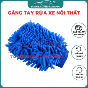 Găng tay rửa xe Ô Tô, oto, xe hơi Và lau dọn nội thất đa năng sợi vải siêu nhỏ, mềm mại