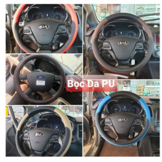 Bọc vô lăng xe Toyota Vios, Innova,Fortuner,Camry,Altis,Yaris,Hilux, Avalon, Avanza,Rush,Cross,Raize, Veloz BVL-PU001