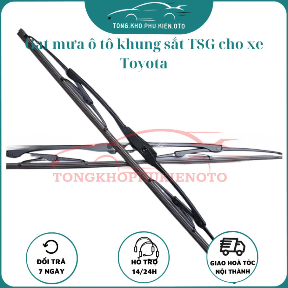 Gạt Mưa Ô Tô Khung sắt TSG lưỡi silicon,Dòng xe KIA: Morning, K3, Seltos, Cerato,Sedona, Rio,Sorento,Forte,Sportage