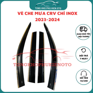 Vè Che Mưa Xe Honda CRV cuối 2023-2024 Mẫu hỉ Inox cao cấp nhất thị trường