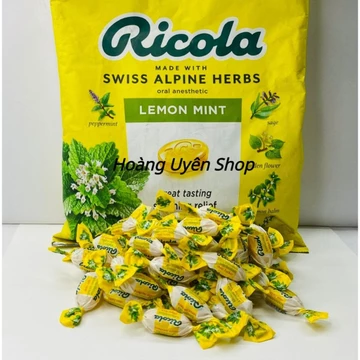 [1 gói - Mỹ ] Kẹo Ricola Original Herb 105 viên (Kẹo Ngậm Ho)