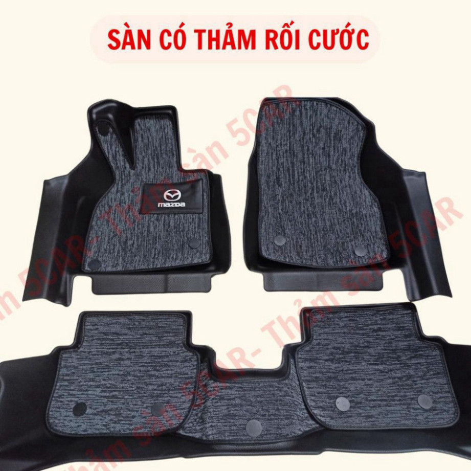 Thảm Khuôn Đúc Tràn Viền Sàn NHỰA 5D-5CAR Xe Mazda 3 đời 2016-2024 chuẩn form ,Chất liệu nhựa TPE