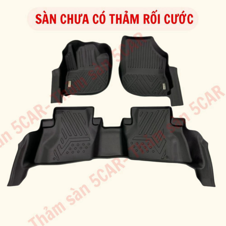Thảm Sàn Khuôn Đúc Tràn Viền xe Honda City 2015- 2024, 2025 chuẩn form, nhựa NHỰA 5D TPE- 5CAR