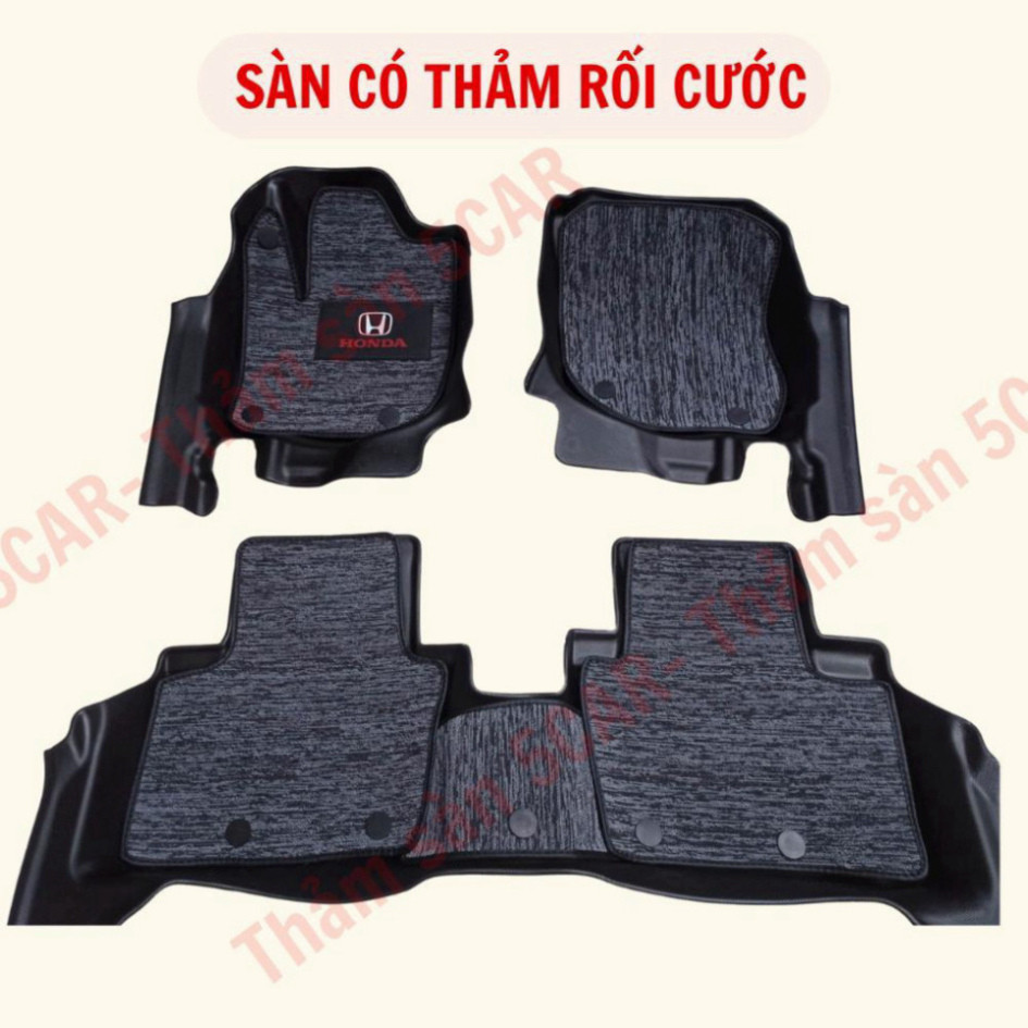 Thảm Sàn Khuôn Đúc Tràn Viền xe Honda City 2015- 2024, 2025 chuẩn form, nhựa NHỰA 5D TPE- 5CAR