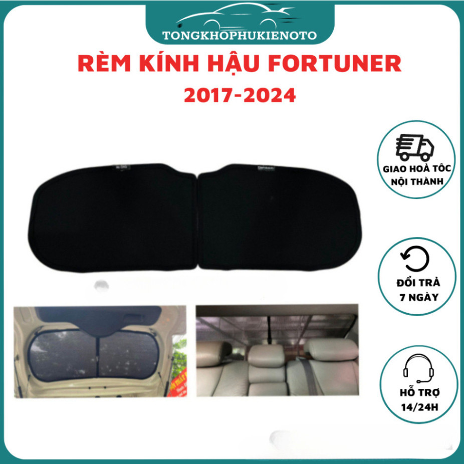 Rèm che nắng kính hậu, Kính sau Cốp, Rèm đuôi xe ô tô, xe hơi chống nắng, tia UV cho xe Toyota Fortuner 2017-2025