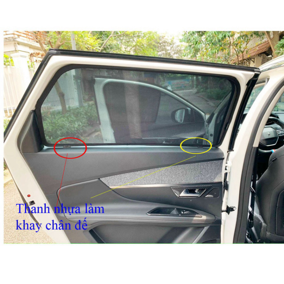 Rèm Che Nắng Nam Châm Xe Ford Ranger 2012-2021, 2022-2025 dày dặn- 1 bộ 4 chiếc