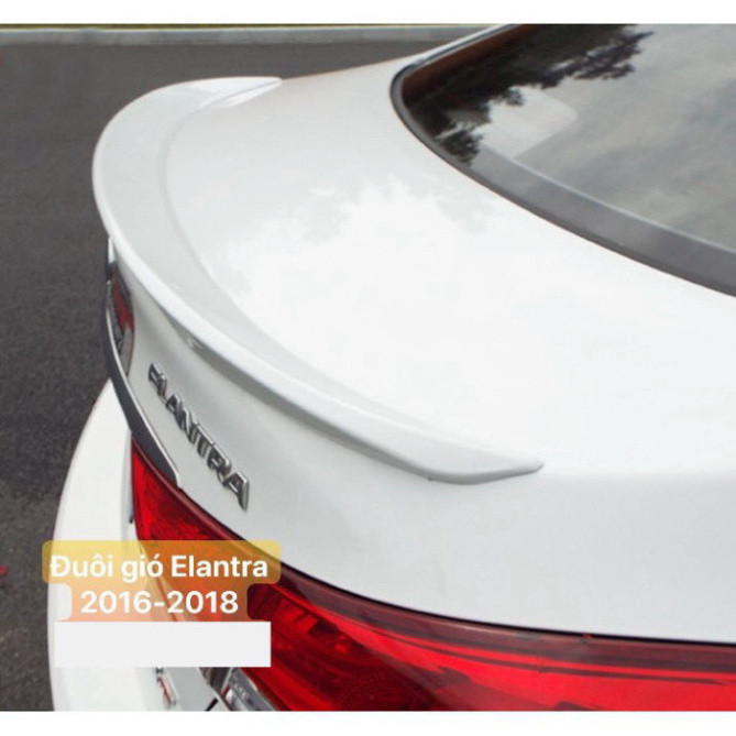 Đuôi gió liền cốp xe Huyndai Elantra 2016 -2021, tặng băng dính 2 mặt - Bản mộc chưa sơn