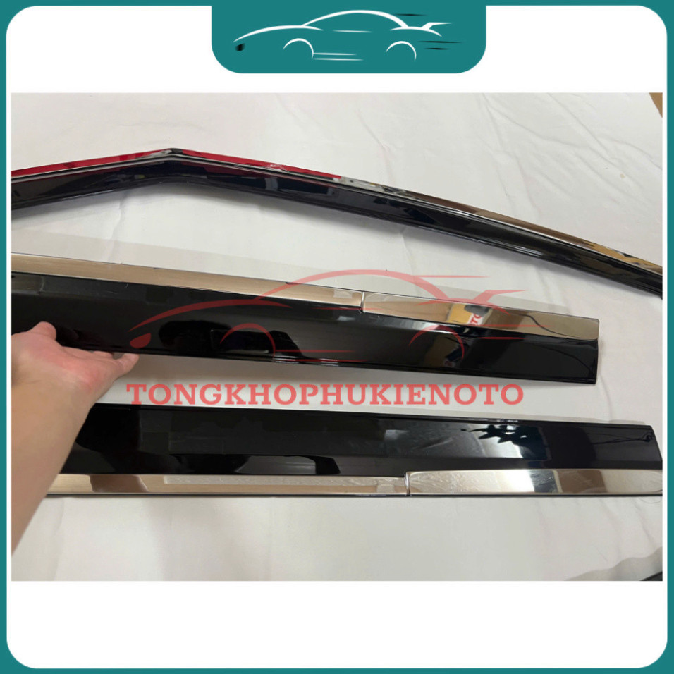 Vè che mưa xe Hyundai SANTAFE 2025+ Chỉ inox cao cấp Ngăn mưa tràn vào xe