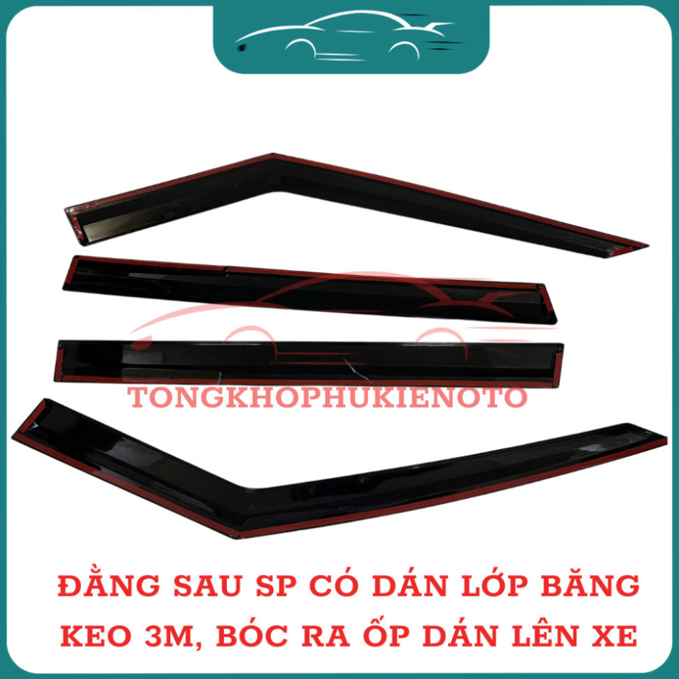 Vè che mưa xe Hyundai SANTAFE 2025+ Chỉ inox cao cấp Ngăn mưa tràn vào xe