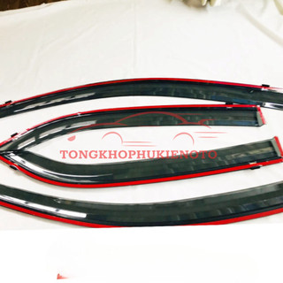 Vè che mưa xe Kia Soluto 2019-2020-2021-2022-2023 chỉ mạ crom cao cấp