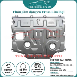 Chắn bùn gầm máy, chắn gầm động cơ Toyota Cross 2020 2021 2022 2023 2024 2025 Cao Cấp + Kèm Ốc Bắt