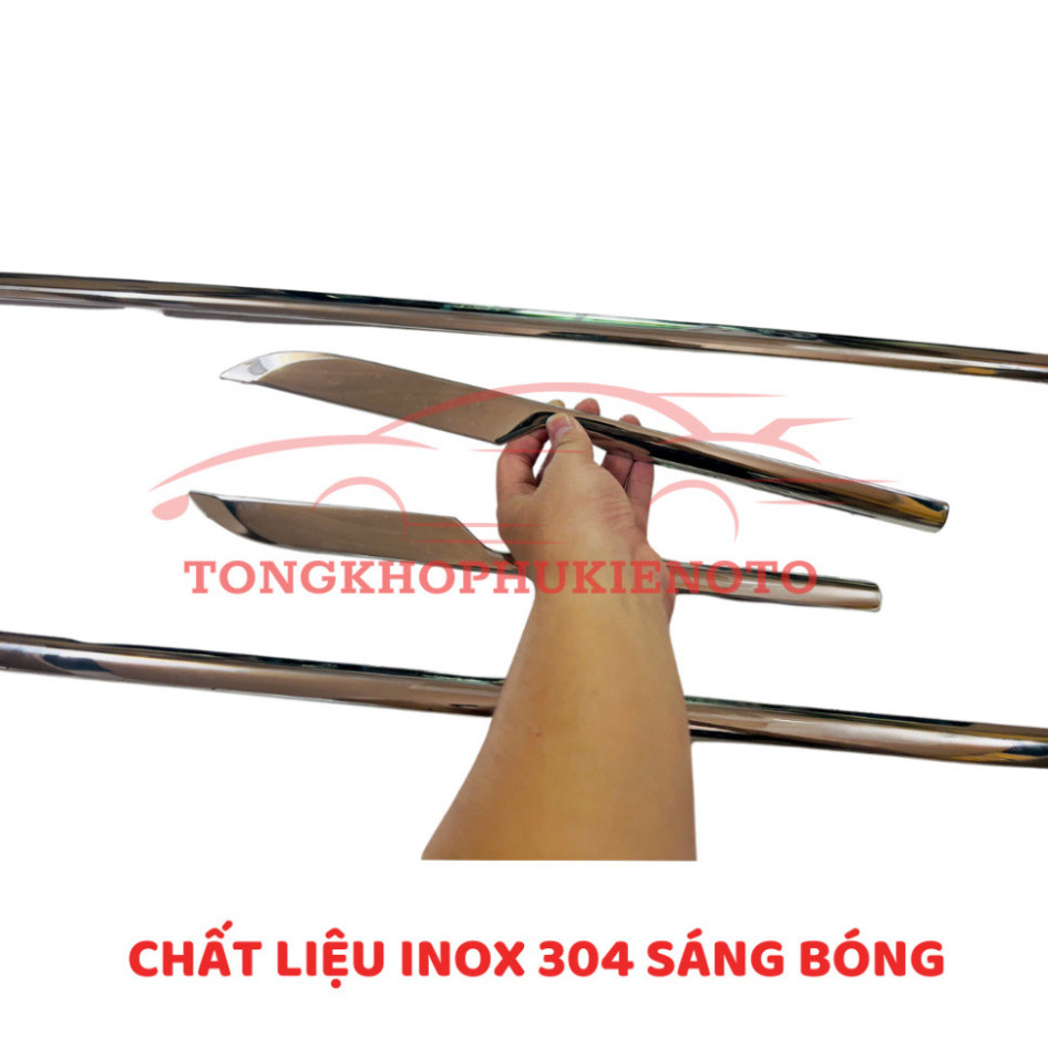 Nẹp viền chân cong kính xe Vinfast VF3 - Chất liệu Inox 304 sáng bóng
