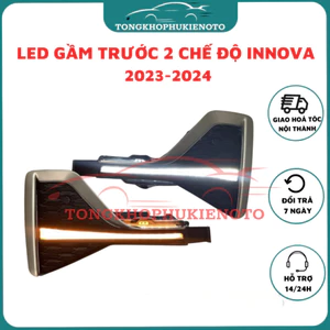 Led gầm trước và sau xe Toyota Innova Cross 2023- 2025, 2 chế độ led và xi nhan