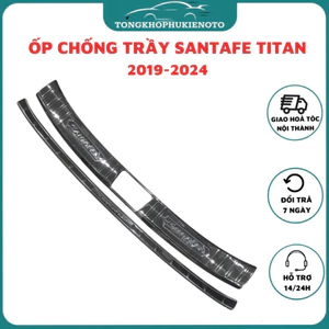 ỐP CHỐNG TRẦY CỐP TRONG, NGOÀI TITAN XE HYUNDAI SANTAFE 2019- 2020- 2021-2022-2023-2024-2025- 2026