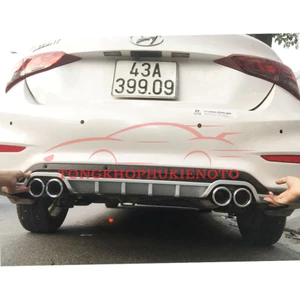 Lip Chia Pô Accent, Lippo Xe Hyundai Accent 2018-2020, giúp trang trí đẹp hơn, và thể thao hơn, Mẫu 4 pô tròn