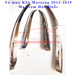 Vè che mưa xe Kia Morning 2012-2019,2020 Mạ Crom cao cấp Auto Clover