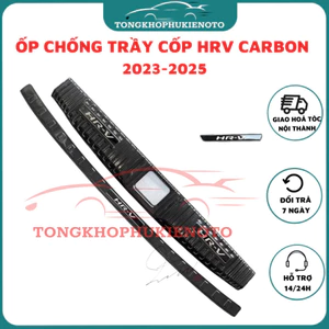 Ốp nẹp Chống trầy Cốp Trong Ngoài xe Honda HRV 2022 - 2025 Carbon Phụ kiện trang trí
