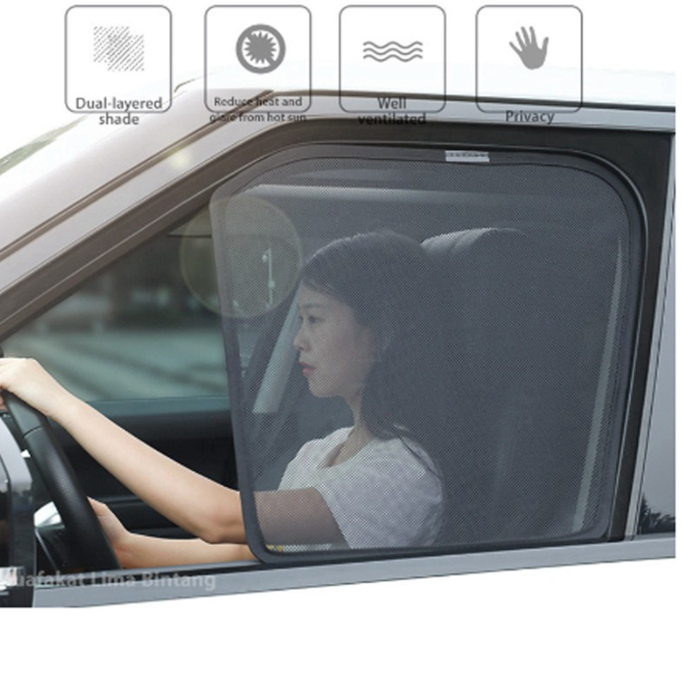 Rèm che nắng xe Vinfast VF8 2020-2025, Bộ 4 tấm 4 cửa chắn nắng vừa khít form xe, nam châm hút mạnh