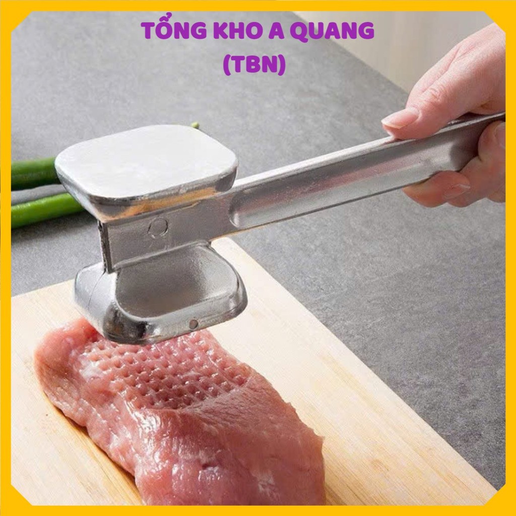 Búa đập thịt inox không gỉ – Hỗ trợ dầm thịt, nghiền tỏi, gừng tiện dụng, nâng cao trải nghiệm nấu ăn