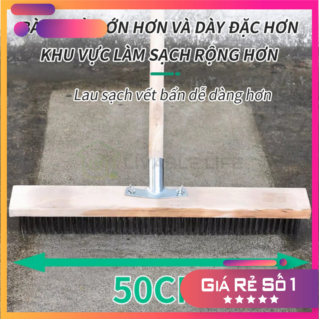 (HÀNG LOẠI 1) (Ưu đãi giới hạn-20k)Chổi sắt cầm tay không rỉ chà rửa vệ ...