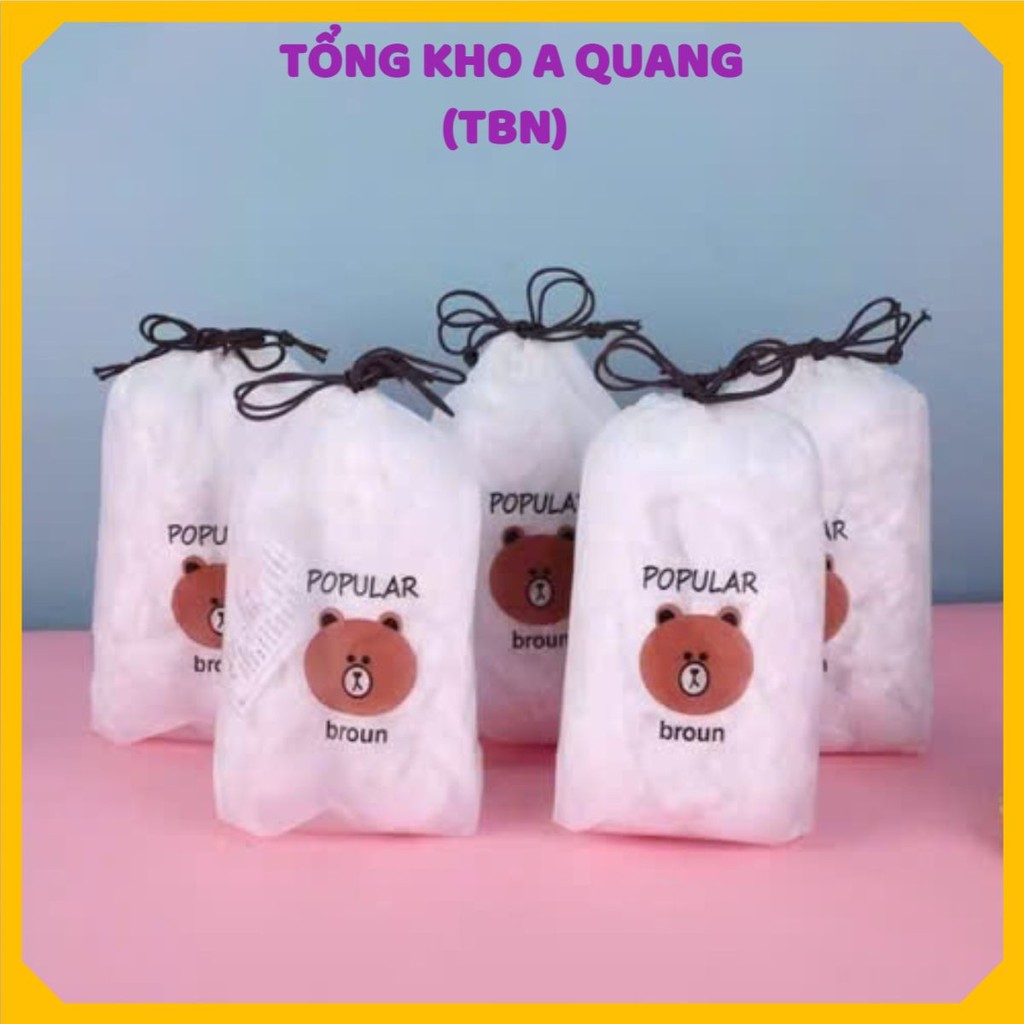 [COMBO 10] NILONG HÌNH GẤU SIÊU DỄ THƯƠNG - Bọc Thực Phẩm Đàn Hồi Tốt Chống Bay Mùi,Set Màng Bọc Thực Phẩm Co Giãn