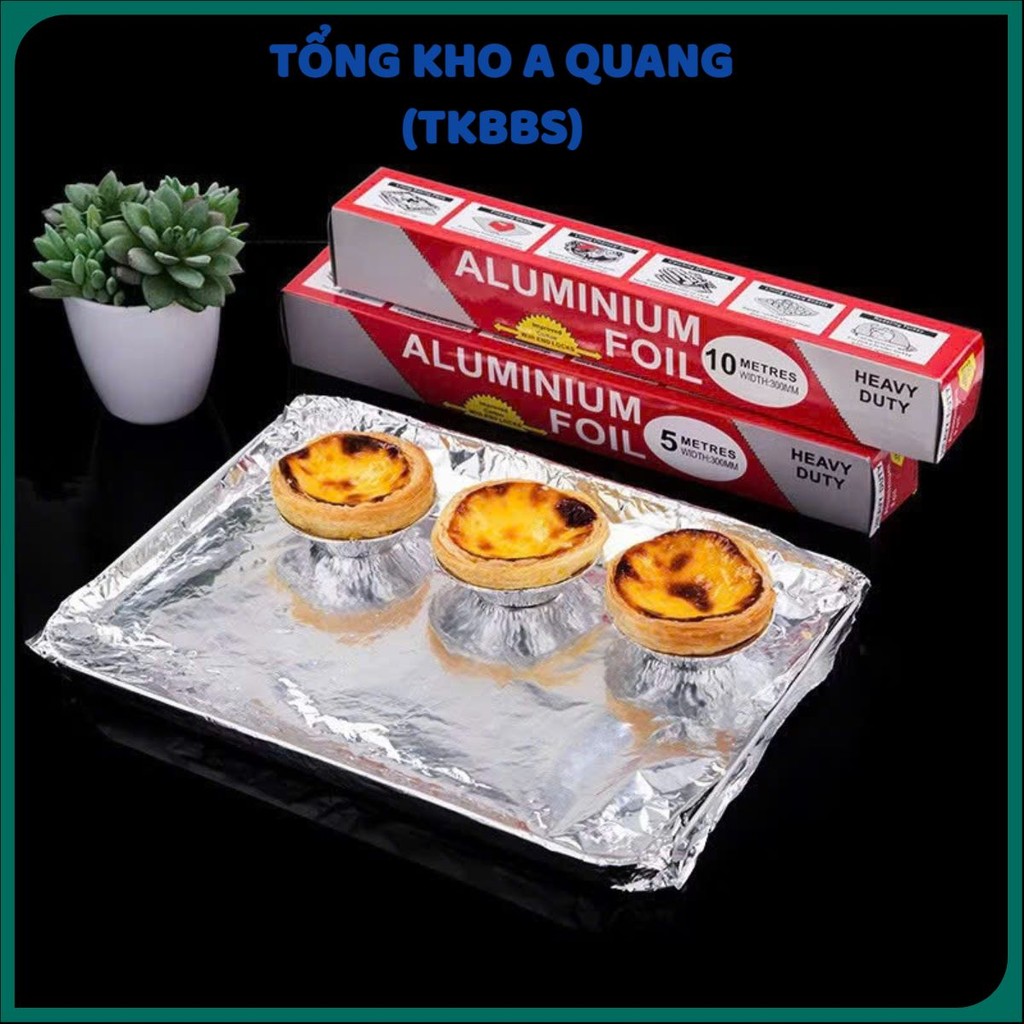 Cuộn Giấy Bạc Lót Lò Nướng Không Bám Dính,Giấy Bạc Nướng Thịt Cá Chất Lượng An Toàn - MÀNG NHÔM NƯỚNG THỨC ĂN