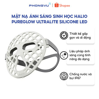 Mặt Nạ Ánh Sáng Sinh Học Halio PureGlow Ultralite Silicone LED Face Mask - Bảo Hành 12 Tháng