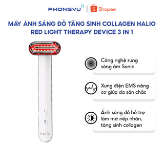 Máy Chăm Sóc Da Halio Red Light Therapy Device 3 In 1 - Ánh Sáng Đỏ Nâng Cơ EMS - BH 12 Tháng