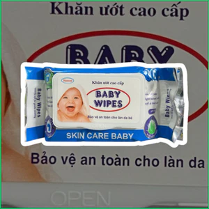 Khăn Ướt Baby Wipes Không mùi 1 hộp 80G an toàn cho bé