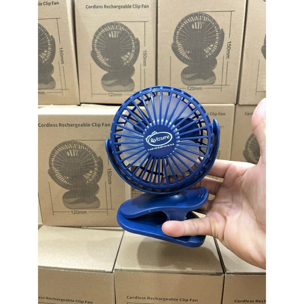 Quạt tích điện Avisure kèm Pin và dây sạc