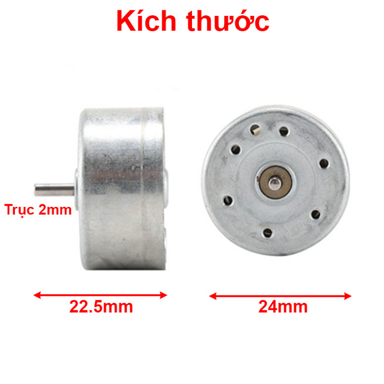 Động cơ phát điện RF300, 3000-6000 RPM, 3-6VDC
