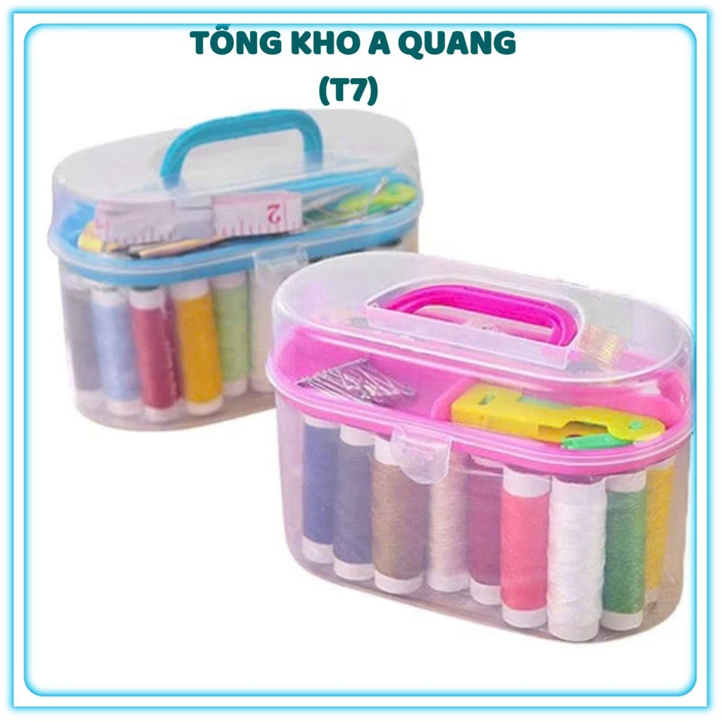 HỘP KIM CHỈ MAY VÁ GIÁ RẺ CỰC KỲ TIỆN LỢI - Hộp Kim Chỉ Nhiều Màu Tiện Lợi,Bộ Kim Chỉ May Vá Quần Áo Phù Hợp Mọi Nhu Cầu