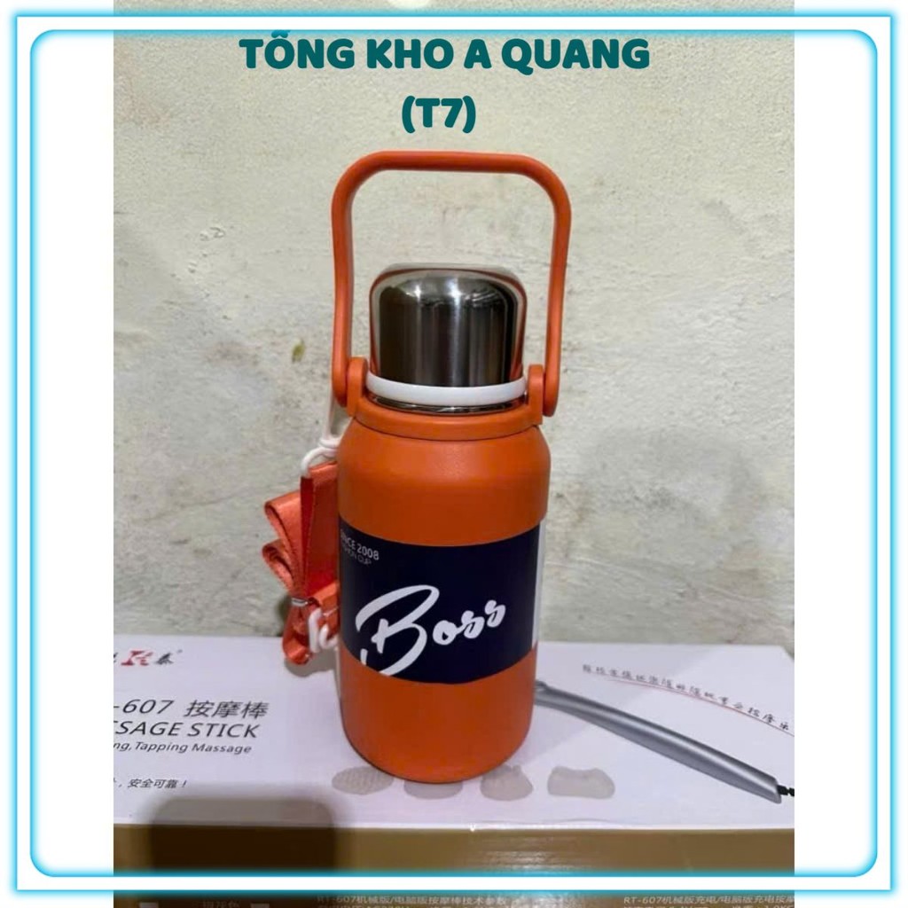Bình giữ nhiệt BOSS inox 316 4 lớp 1000ml . Nắp kèm cốc. Sử dụng cả nóng/ lạnh