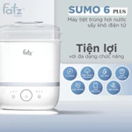 Máy tiệt trùng hơi nước sấy khô điện tử Fatz Baby Sumo 4 Plus FB4922BK - Sumo 6 Plus FB4970BT bảo hành 12 tháng — ảnh 3