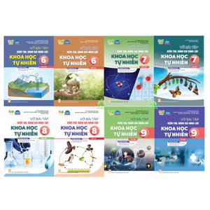 Sách - Vở bài tập kiểm tra, đánh giá năng lực Khoa học tự nhiên 6 7 8 9 -Tập 1.2 SGK Kết nối , Chân Trời