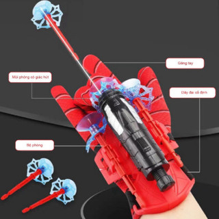 Găng Tay Siêu Anh Hùng Bắn Tơ Người Nhện - Đồ Chơi Hóa Thân Spider-Man Giúp Bé Vận Động Nhanh Nhẹn Hơn