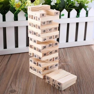 Tháp Rút Gỗ Số Học 54 Thanh Kèm 4 Xúc Xắc | Đồ Chơi Gỗ Giáo Dục Bé Học Số Đếm Và Rèn Luyện Tư Duy