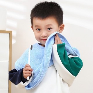 Khăn Choàng Đánh Răng Trẻ Em Lovely | Chống Ướt, Vải Lông Microfiber Siêu Mềm, Nút Bấm Cố Định