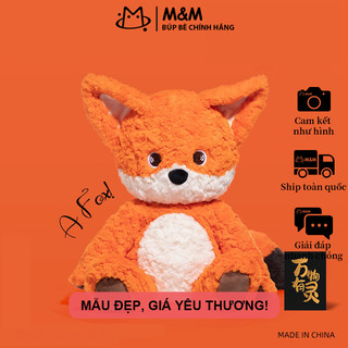 Cáo đỏ phong cách Trung Hoa, thú nhồi bông dễ thương, búp bê ôm ngủ, quà tặng giao từ kho Hà Nội
