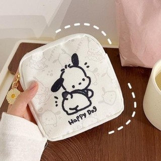 Túi Canvas Mini Cute Hoạt Hình – Đựng Mỹ Phẩm, Phụ Kiện, Đồ Cá Nhân