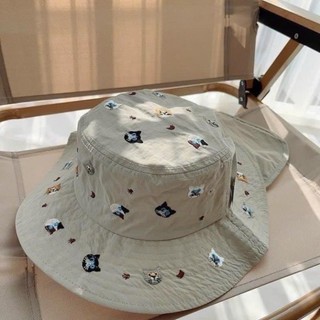 Mũ tai bèo cho bé che gáy chống tia UV cotton mềm, dây cột cố định, nhiều họa tiết dễ thương