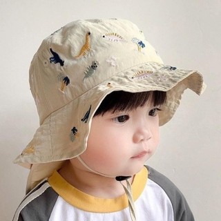 Mũ tai bèo cho bé che gáy chống tia UV cotton mềm, dây cột cố định, nhiều họa tiết dễ thương