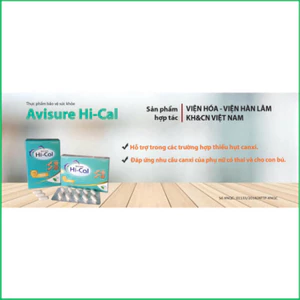 Avisure Hical Bổ sung canxi hữu cơ cho bà bầu Canxi cho mẹ sau sinh Canxi hical Vitamin bầu Hộp 60 viên -Chính Hãn
