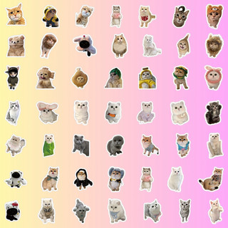 100 Sticker Mèo Dễ Thương