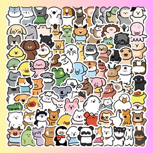 100 Hình Động Vật Dễ Thương Nhám sticker