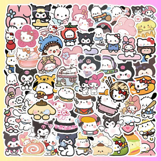 100 Sticker Sanrio Hỗn Hợp Dễ Thương