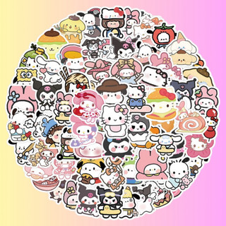 100 Sticker Sanrio Hỗn Hợp Dễ Thương